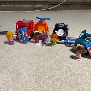 Fisher-Price Little People Playset - Red, Orange, Black, Blue